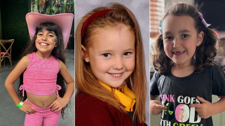 (L-R) Alice da Silva Aguiar, Elsie Dot Stancombe and Bebe King