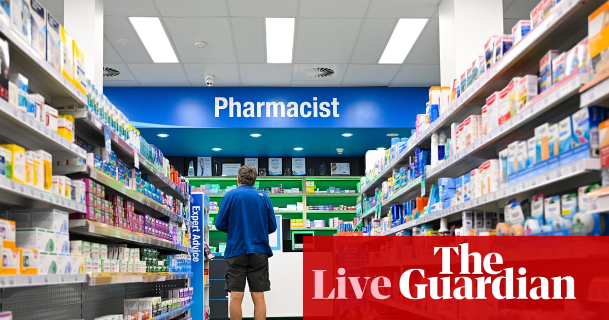 Australia news live: Butler says government ‘working through’ Trump’s 100% tariffs on pharmaceuticals | Australia news