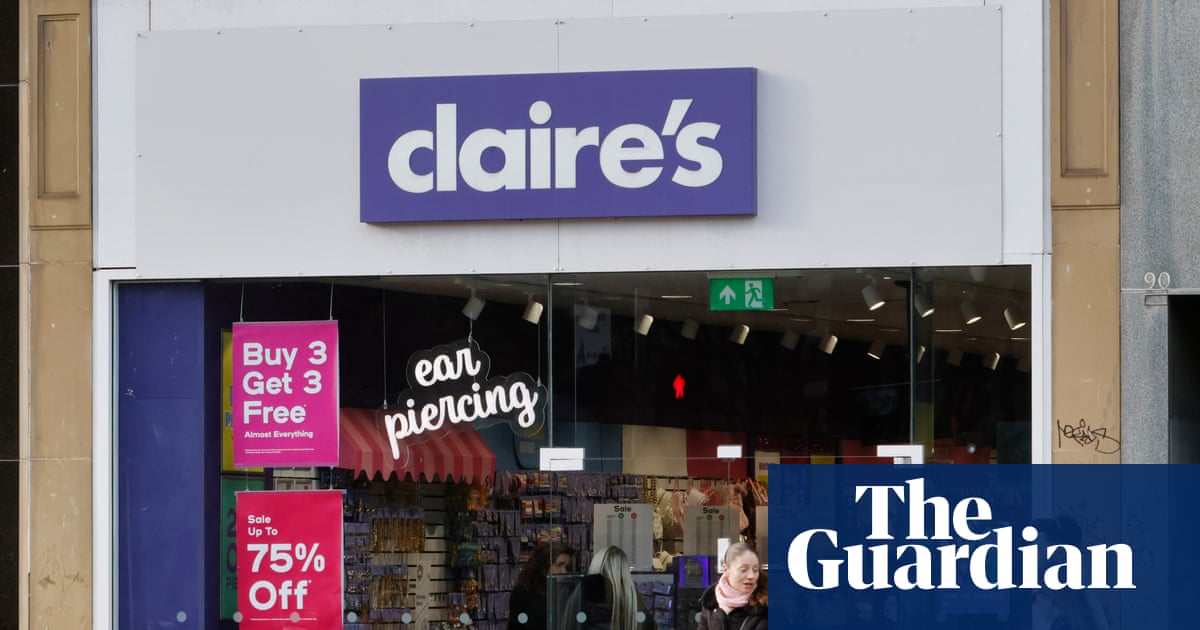 Half of Claire’s stores in UK and Ireland to be rescued by private equity firm | Retail industry
