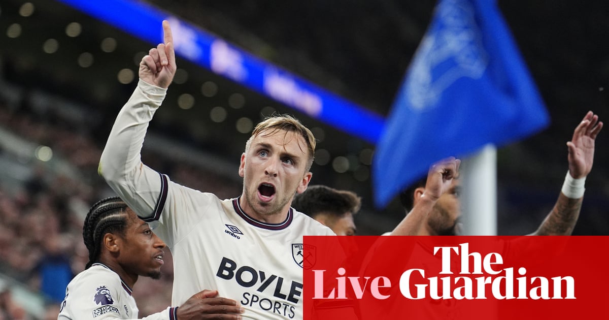 Everton v West Ham United: Premier League – as it happened | Premier League
