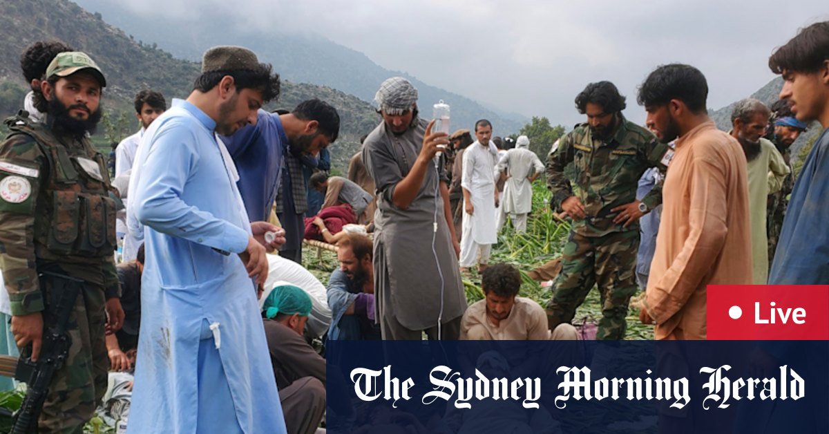 Australia news LIVE: Taliban calls for aid as more than 800 killed in Afghanistan earthquake; Trump to award presidential medal of freedom to Giuliani - The Sydney Morning Herald