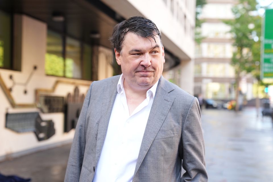 Father Ted co-creator Graham Linehan at Westminster Magistrates’ Court (Ben Whitley/PA)