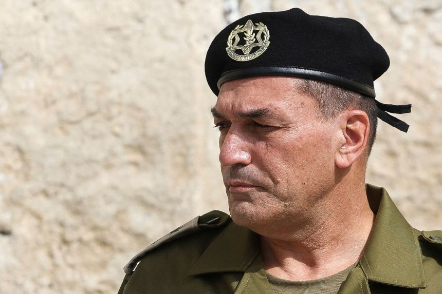 Israel Defense Forces (IDF) Chief of Staff Eyal Zamir visits the Western Wall in Jerusalem's Old City on March 5.