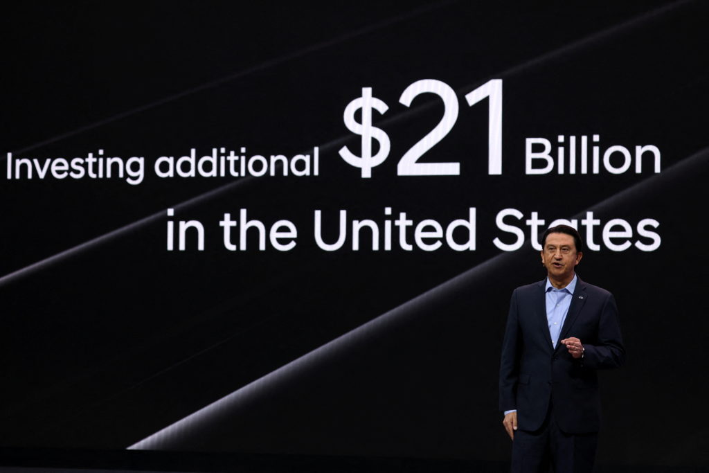 Jose Munoz, president and CEO of Hyundai Motor Company, during the New York International Auto Show Press Preview in New Y...