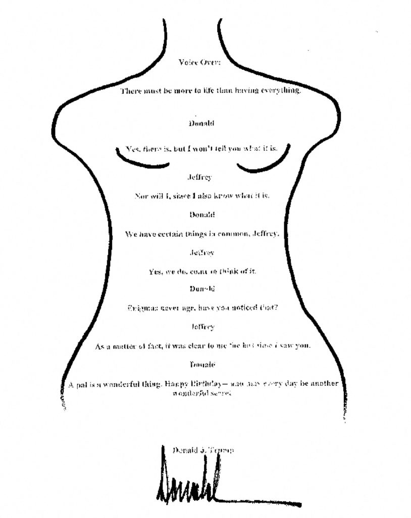 House Democrats release birthday letter that Trump allegedly wrote to sex offender Jeffrey Epstein