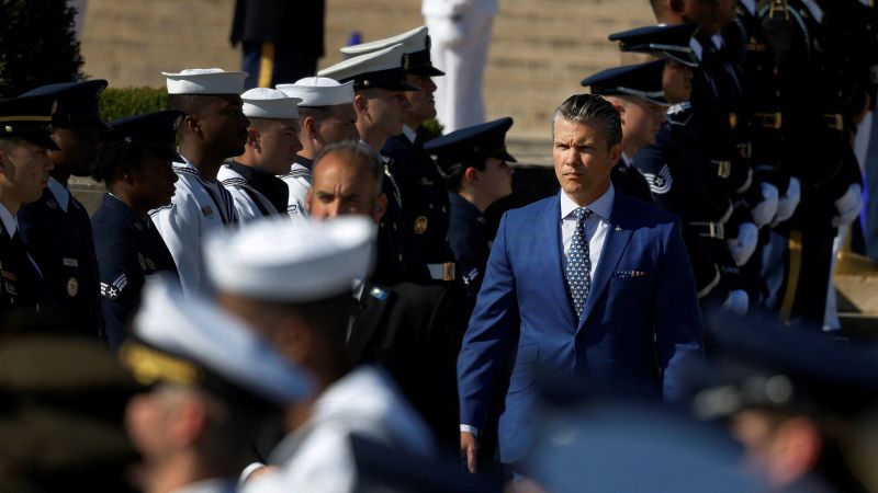 Hegseth orders hundreds of senior military officers to Virginia for highly unusual meeting