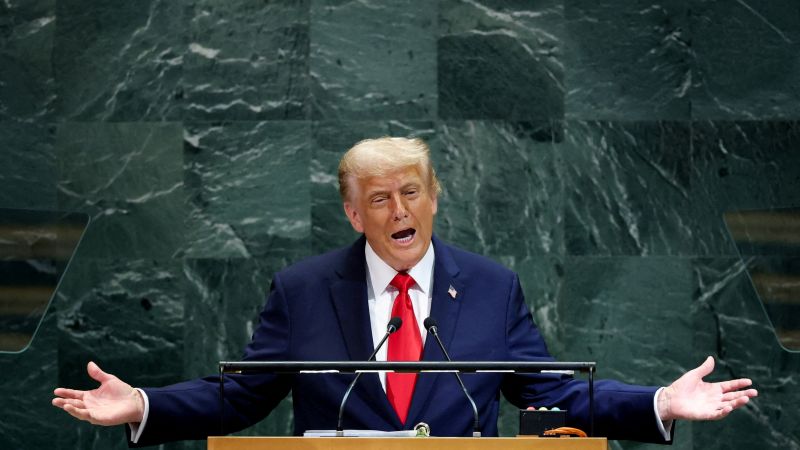 Fact check: Trump litters UN speech with false claims about climate, inflation, immigration and world peace