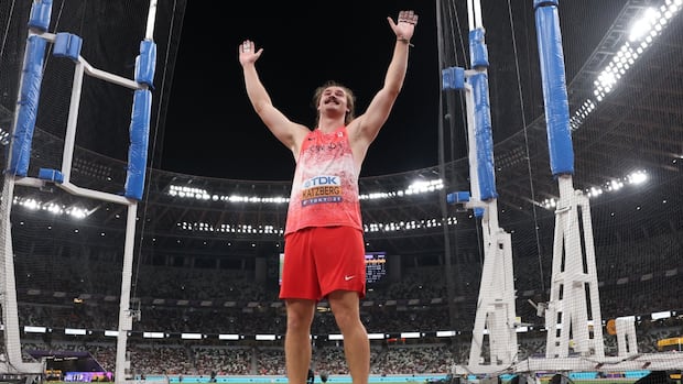 Canada's Ethan Katzberg repeats as world champion in men's hammer throw