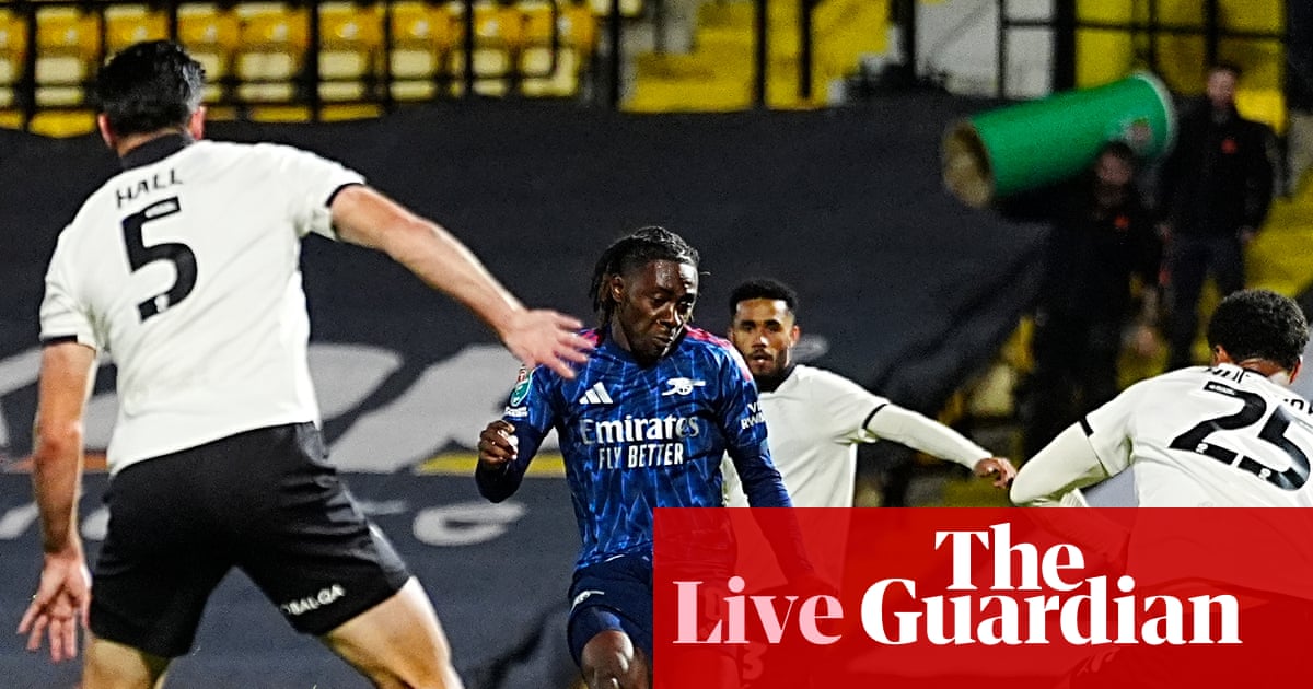 Port Vale v Arsenal, Huddersfield v Manchester City, and more: Carabao Cup – live | Carabao Cup