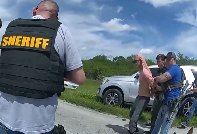 Ryan Routh is apprehended by police in Florida on Sept. 15, 2024.