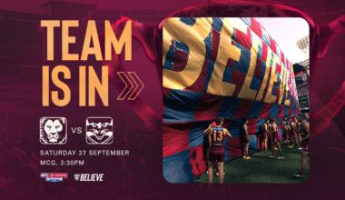 Lions name Co-Captain for Grand Final