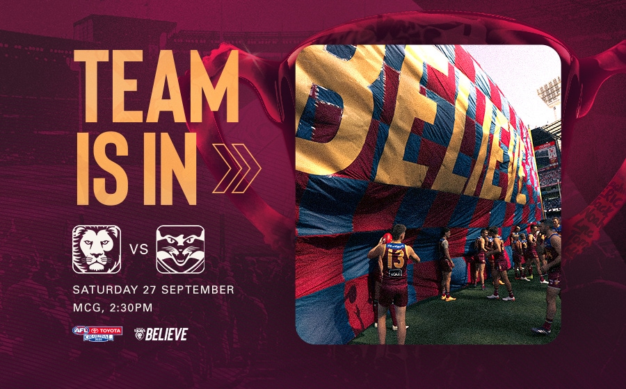 Lions name Co-Captain for Grand Final