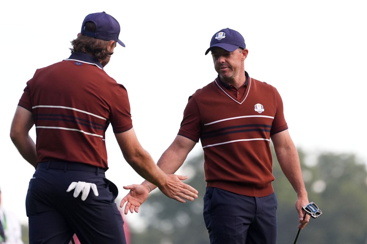 Rory McIlroy and Tommy Fleetwood lead European charge once more at Ryder Cup