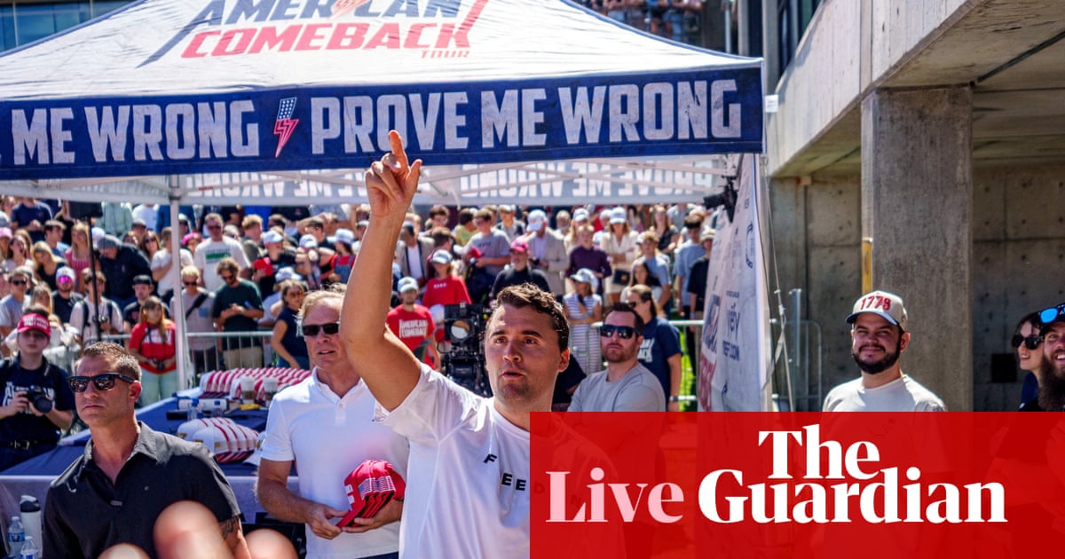 Charlie Kirk shooting: person of interest in custody after killing of rightwing activist, Utah governor says – latest updates | Charlie Kirk shooting