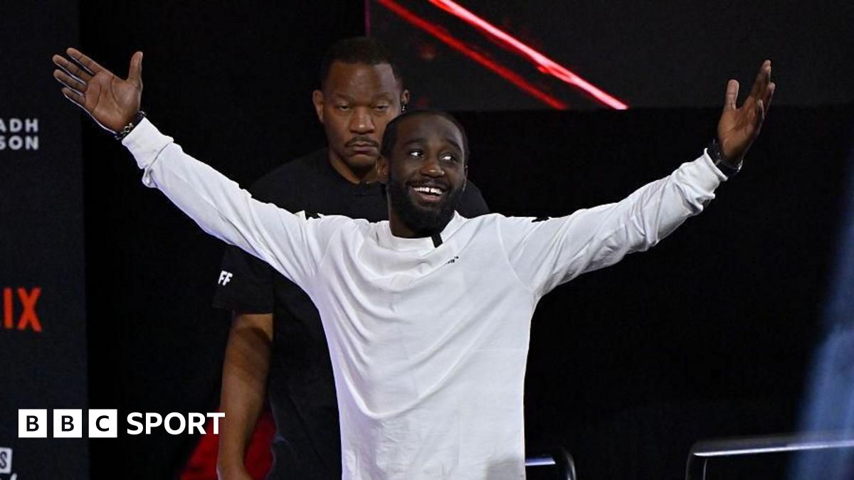 Canelo Alvarez faces off with Terence Crawford