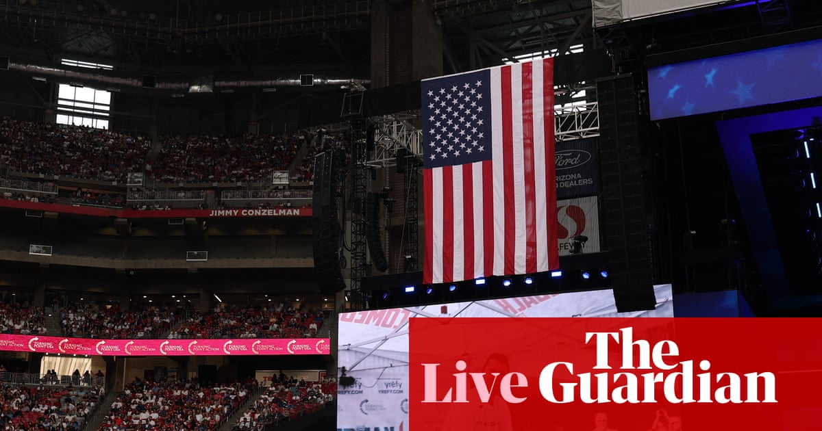 Charlie Kirk memorial: Trump arrives inside stadium to cheers as tens of thousands attend service - latest updates | Charlie Kirk shooting