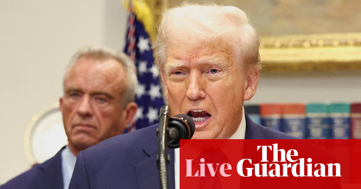 Medical and autism experts decry Trump’s Tylenol claims – US politics live | US news