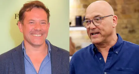 BBC/Getty Side by side images of Matt Tebbutt and Gregg Wallace