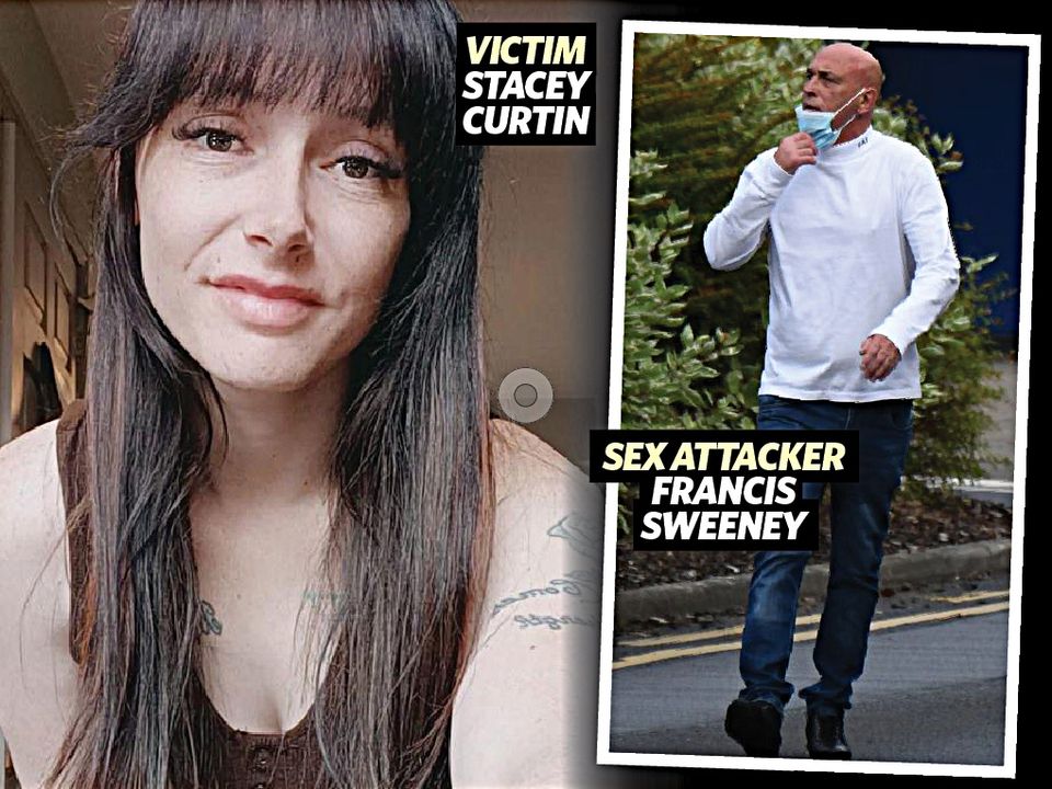 Victim Stacey Curtin and sex attacker Francis Sweeney