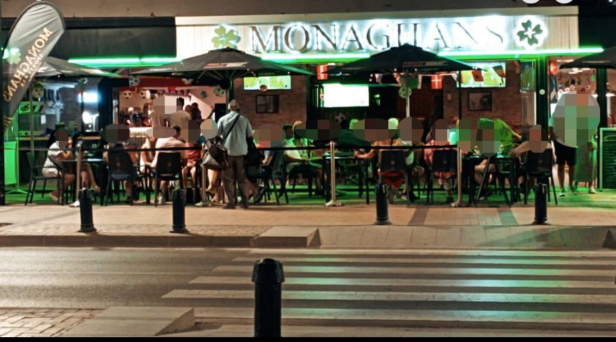 The bar where his Eddie Lyons Jnr, 46, and Ross Monaghan, 43, were shot dead in May.