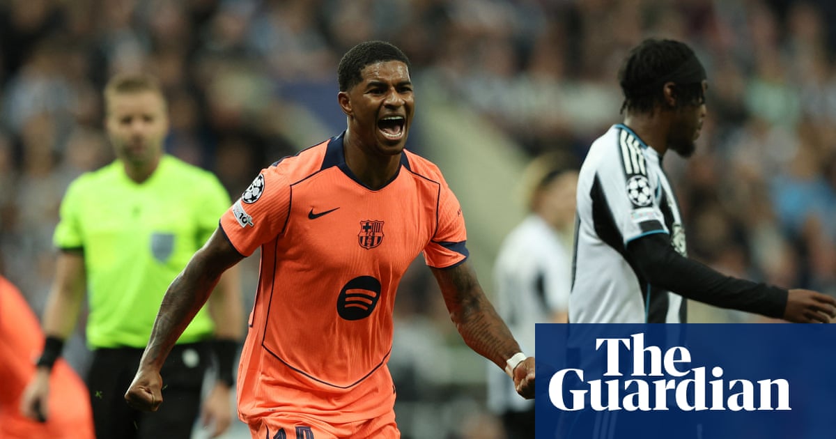 Rashford’s double silences Newcastle’s party and eases Barcelona to victory | Champions League