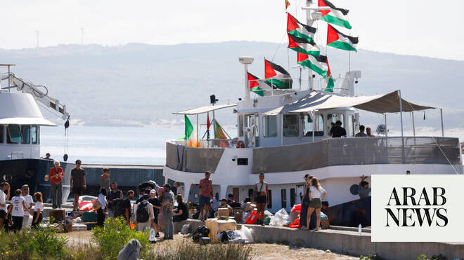 Gaza aid flotilla carrying Greta Thunberg departs Tunisia