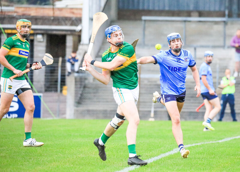 Cloughduv's Odhran O'Driscoll clears the ball out of defence. Picture: David Creedon