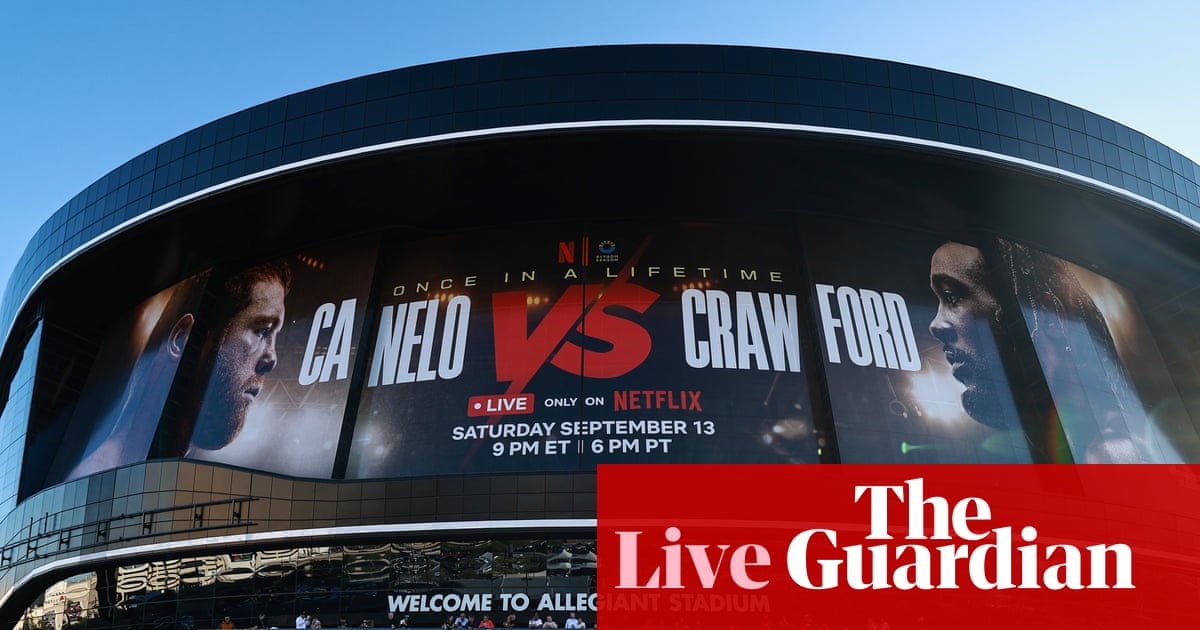 Canelo Álvarez v Terence Crawford: undisputed super middleweight championship – live buildup | Boxing