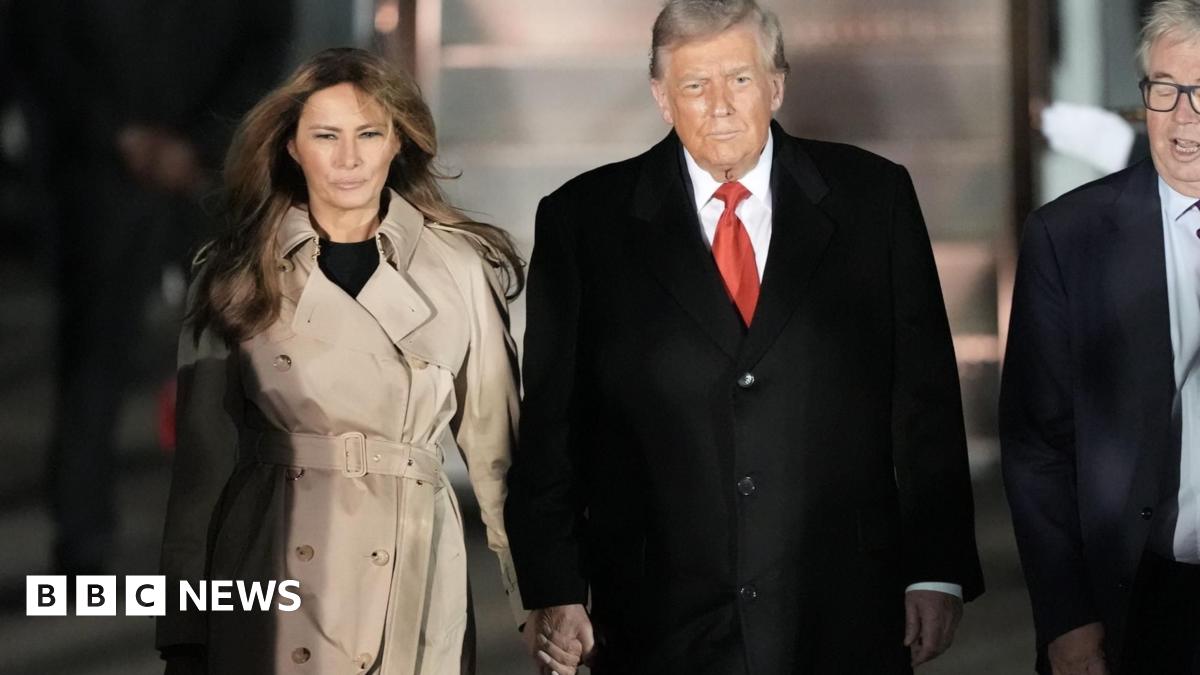 President Donald Trump and Melania land in UK for second state visit - follow live