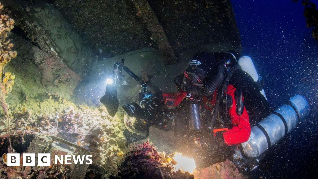 Artefacts recovered from Titanic's sunk sister ship