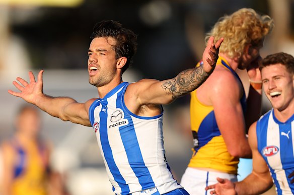 North Melbourne captain Jy Simpkin wants to spend more time in the midfield.