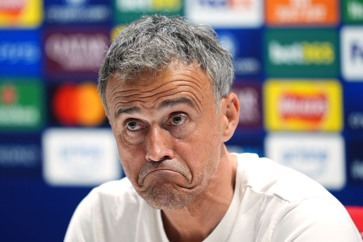 Paris St Germain boss Luis Enrique fractures his collarbone in cycling accident