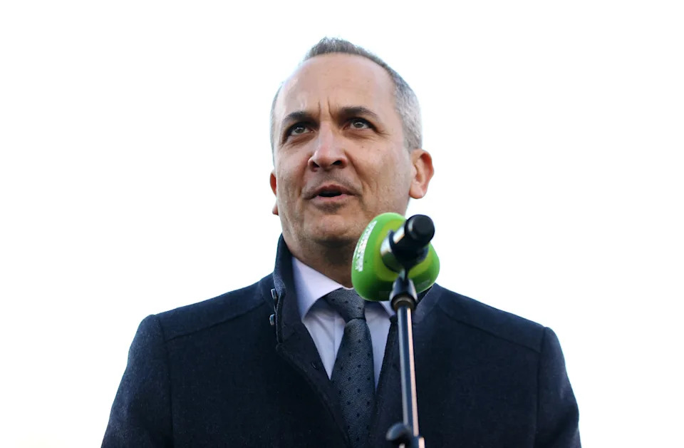 NRL CEO Andrew Abdo at the Canberra Raiders' home ground.