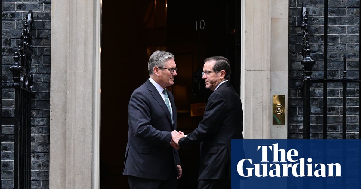 Meeting with Keir Starmer was ‘tough’, says Israeli president | Keir Starmer