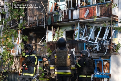 Night of Russian Attacks in Zaporizhzhia Leaves 27 Wounded, Including Children