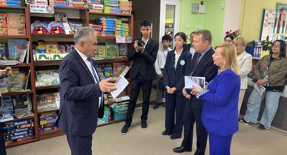 On first official visit to Kazakhstan, OSCE High Commissioner on National Minorities Christophe Kamp discusses integration of diversity and multilingual education