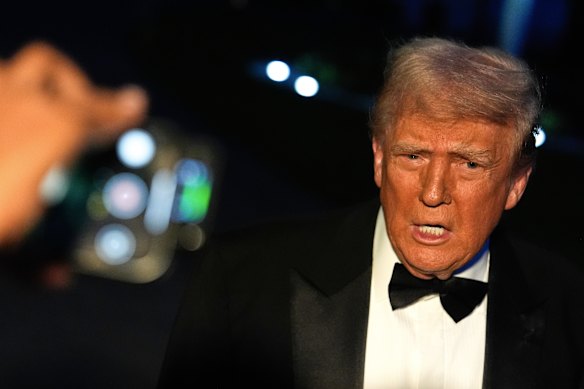 Donald Trump made the provocative post as he travelled to Mount Vernon for a conservative dinner.