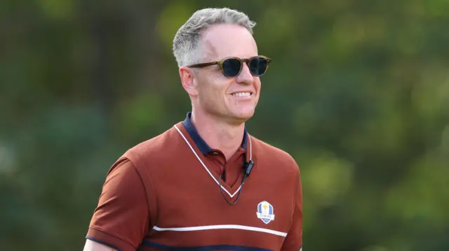 Europe's captain Luke Donald