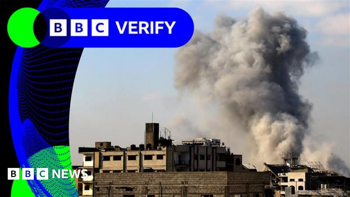 BBC Verify Live: Footage being shared shows Israeli attacks on western Gaza City