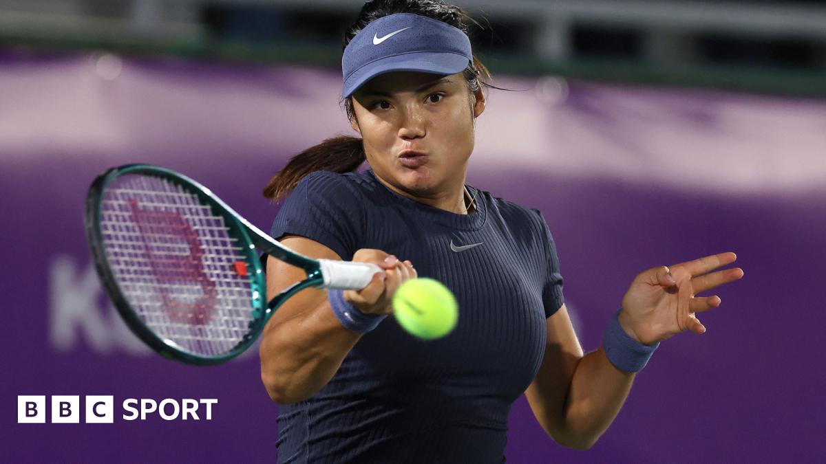 Emma Raducanu in action at the Korea Open