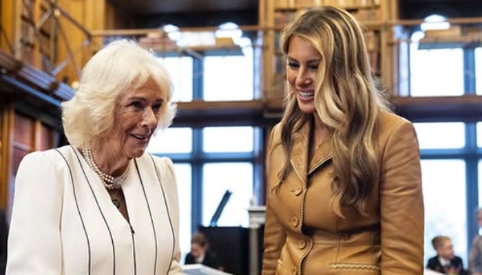Queen Camilla, Melania Trumps candid outing of Windsor library/ Source: Instagram