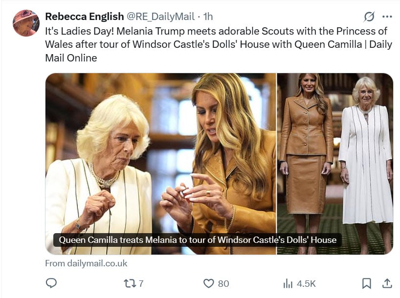 Inside Queen Camilla, Melania Trump bonding moment at Windsor library