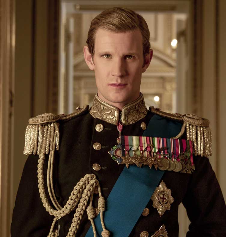 Matt Smith as Prince Philip in Netflix show The Crown