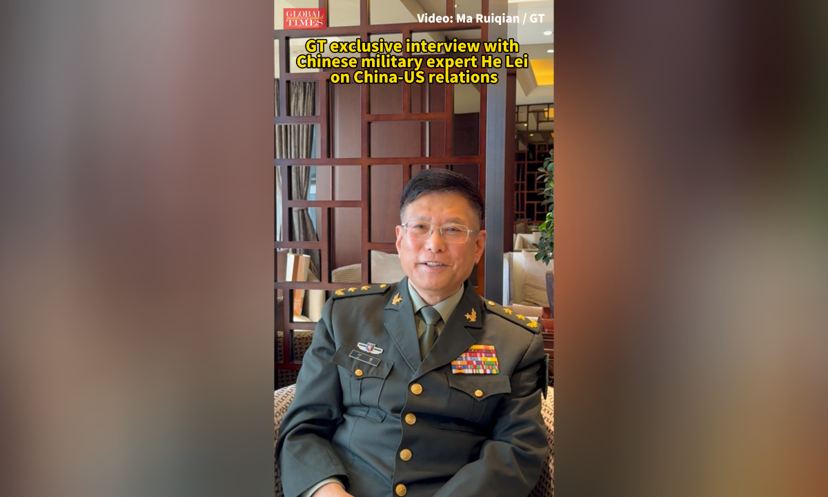 GT exclusive interview with Chinese military expert He Lei on China-US relations