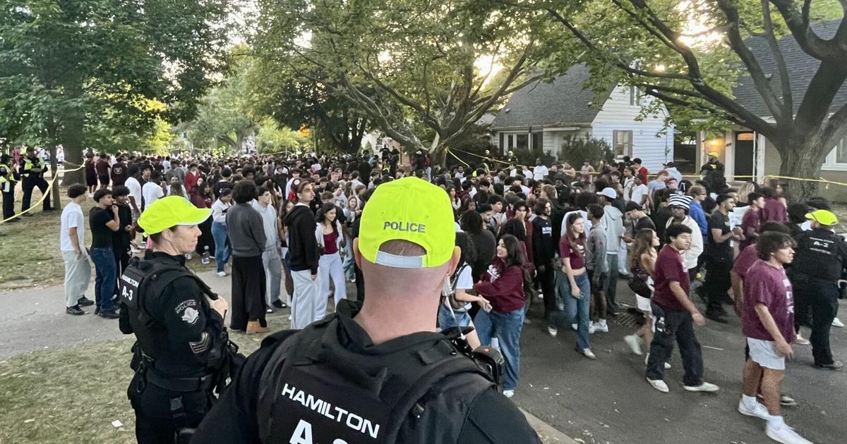 Thousands attend unsanctioned McMaster homecoming street party despite city and neighbour opposition - The Spec