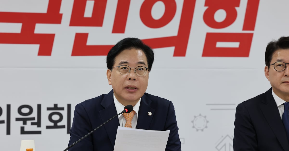 People Power Party Leader Vows Filibuster Against Government Organization Revisions - 조선일보