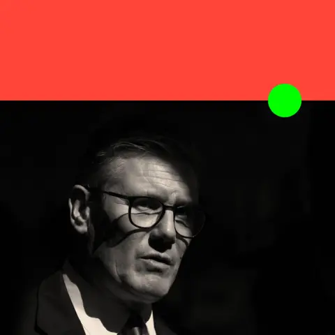 BBC Treated image of Keir Starmer