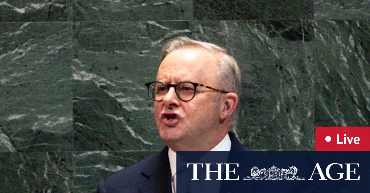 Albanese urges nations to join social media ban at UN, pours beers at Hugh Jackman’s pub; Typhoon Ragasa heads for Vietnam