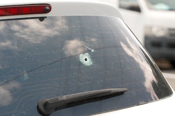 Targeted and “opportunistic” attack: Two shots were fired at a Suzuki Swift in Greystanes.