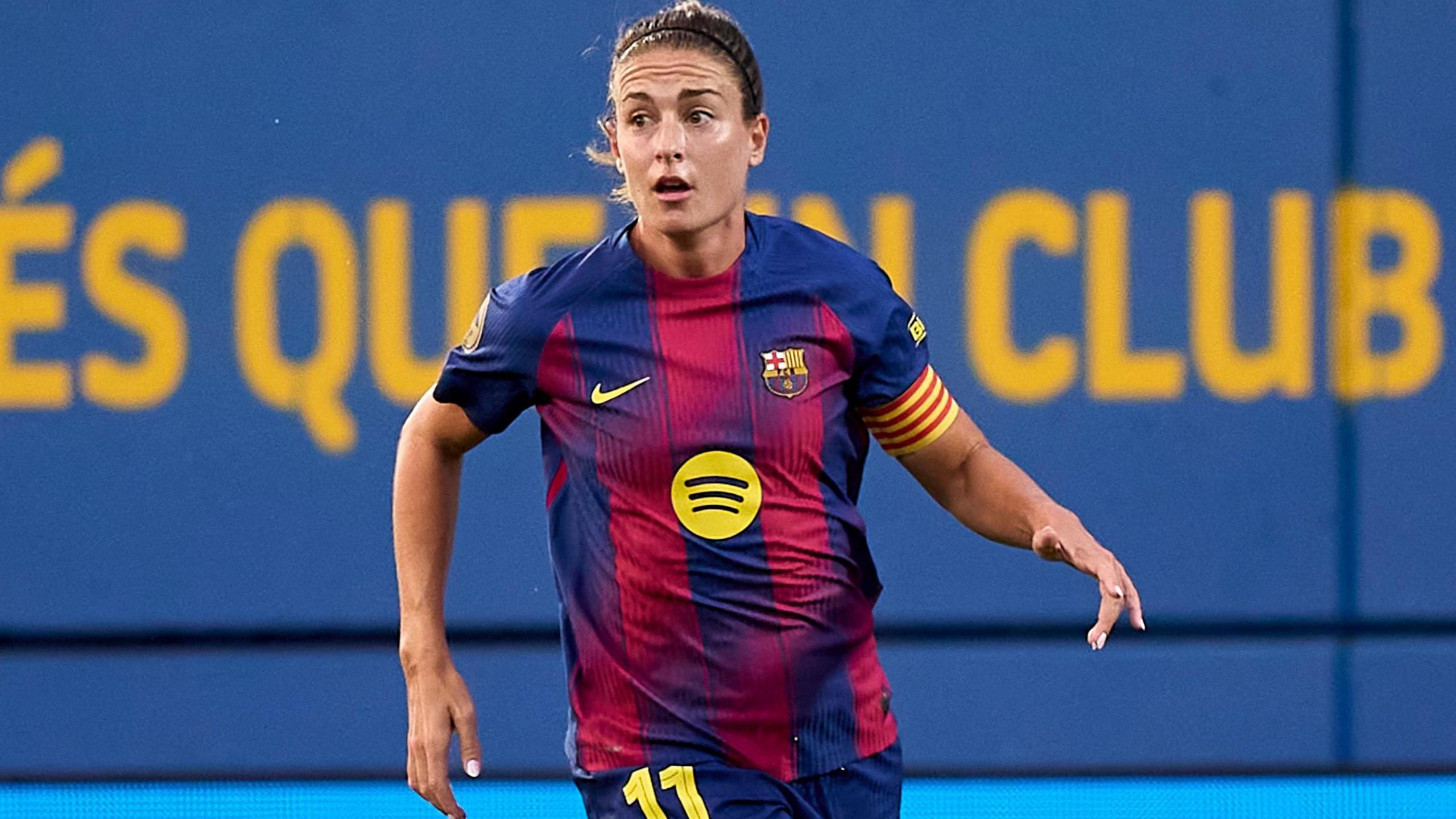 Alexia Putellas playing for Barcelona